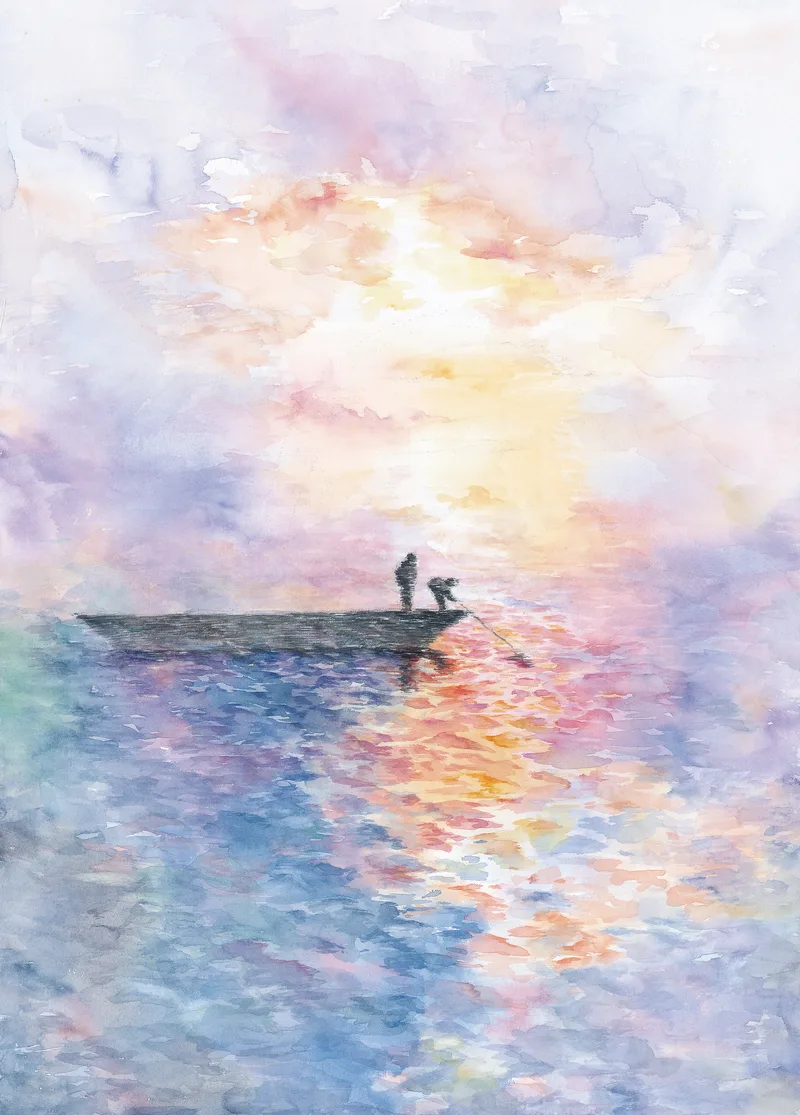 남해 치유 — 신연옥 일러스트